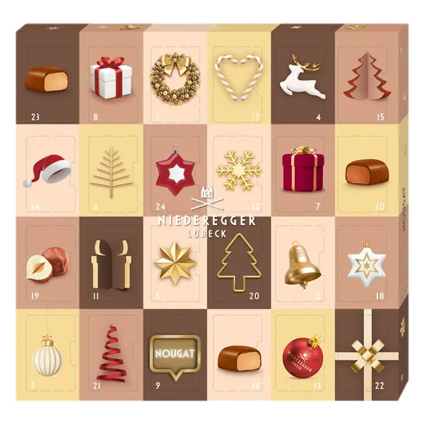 Nougatkalender / adventskalender - 2026 Niederegger